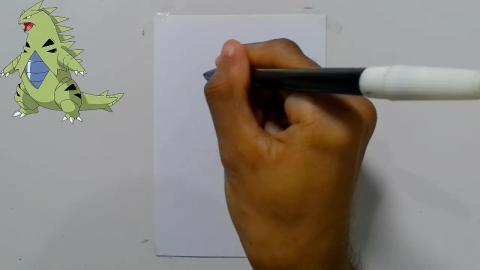 Drawing Pokemon Tyranitar