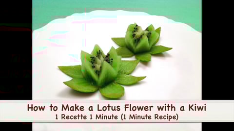 How to Make a Lotus Flower with a Kiwi