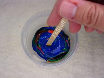 Mixing ALL my fabric paint together is this ASMR