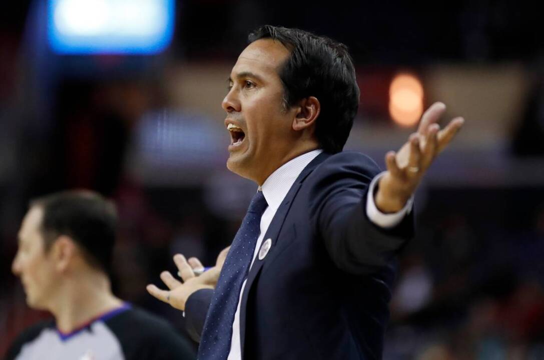 Heat coach Spoelstra misses games with birth of child imminent | Miami  Herald
