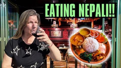 Tasting Authentic Nepal Dal Bhat Tarkari Food!