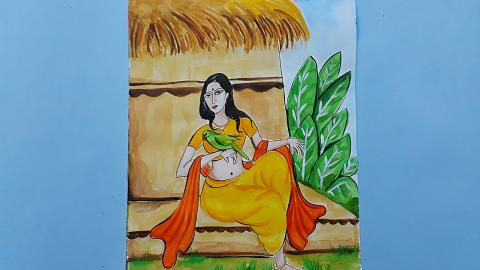 Bonding With Bird | Sumana's Artwork