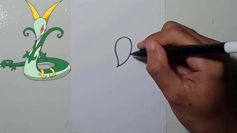 Drawing Pokemon serperlor shorts