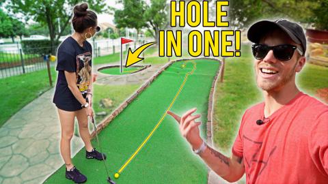 Back To Back Mini Golf Hole In One at Celebration Station...