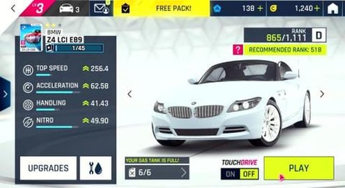Asphalt 9: 10/9 Gearheads level 1