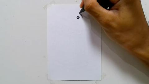 Drawing dumpster character graffiti