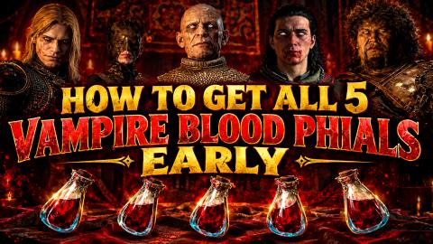 The Blood Of Dawnwalker - ALL 5 VAMPIRE Blood Phials EARL...
