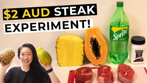 $2 CHEAP STEAK EXPERIMENT: Trying 4 COOKING HACKS to tend...