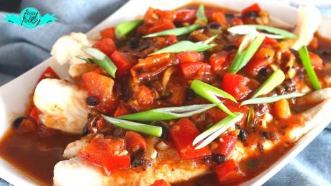 STEAMED FISH IN BLACK BEAN SAUCE (TAUSI)