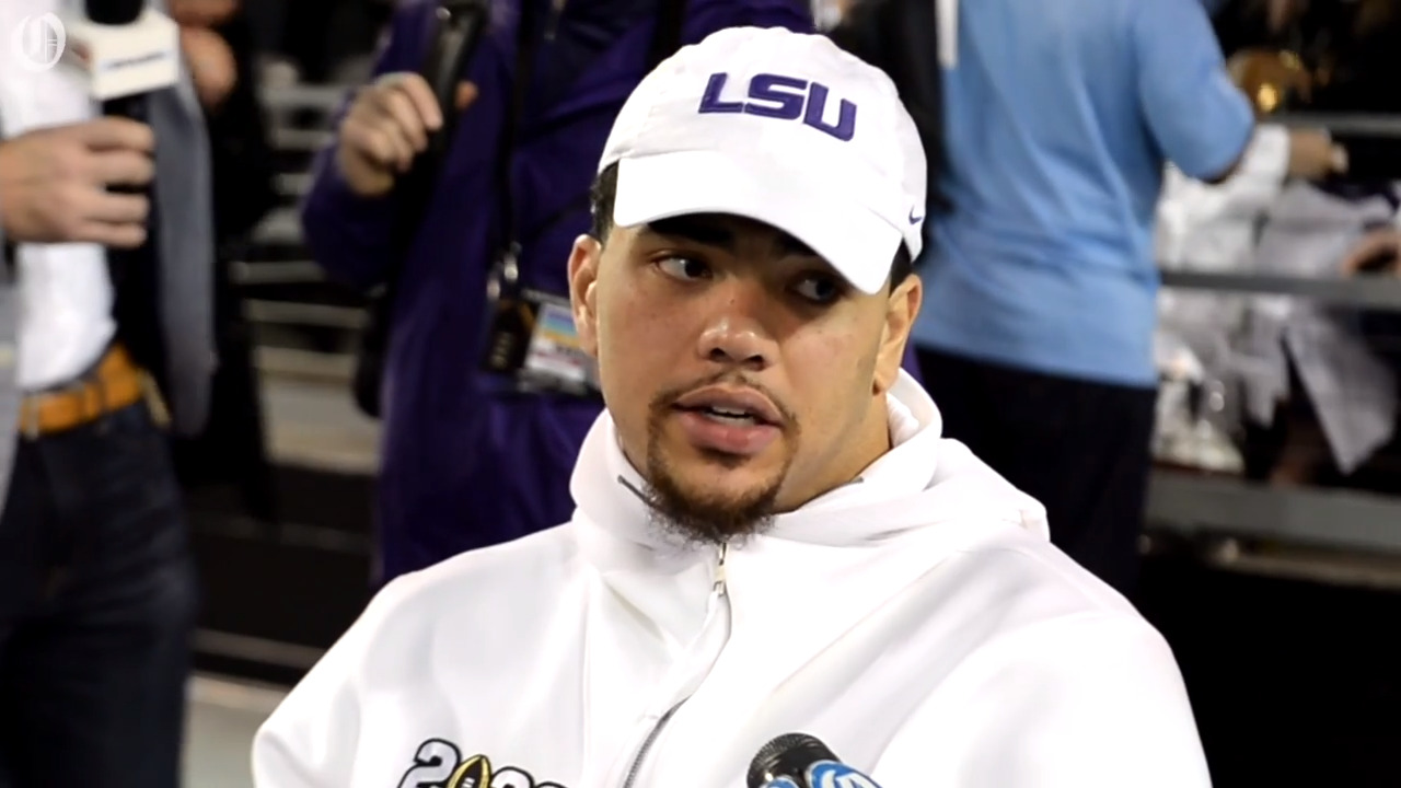 LSU's Thaddeus Moss, son of Randy Moss, is living up to his dad's name