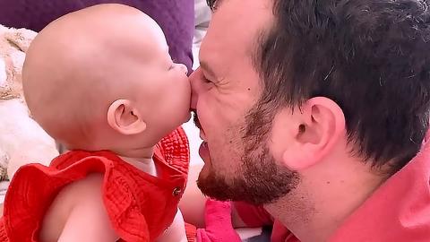 TOP cutest baby playing with daddy 