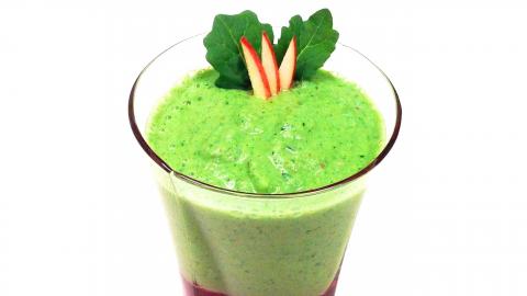 Kale Basil Lemon Green Smoothie / Healthy Recipe