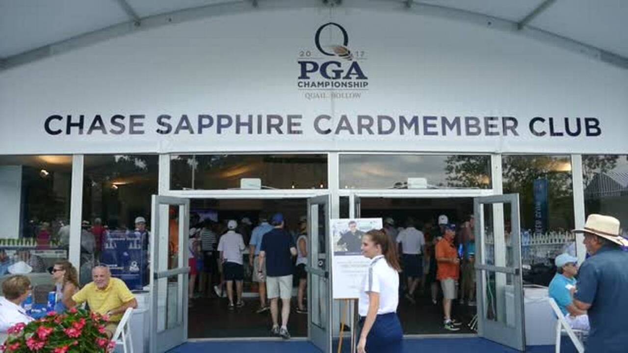 PGA Championship Inside the Chase Sapphire Cardmember Tent Charlotte