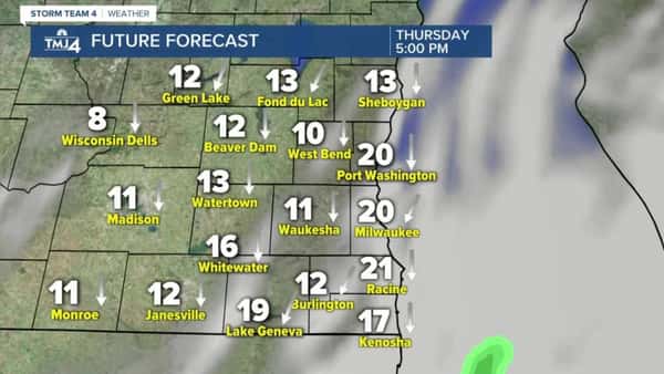 Chilly, breezy Thursday with wind gusts up to 30 mph