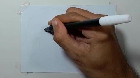 Drawing Grafiti Character Coffe Cup