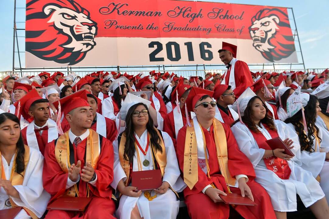 Kerman High School graduation ceremony Fresno Bee