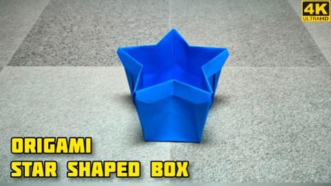 Origami Star Shaped Box | Origami tutorial | Paper craft ...