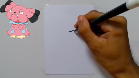 Drawing Pokemon Snubbull shorts