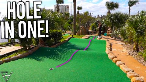 Crazy Mini Golf Hole In One Assist! - Part 1