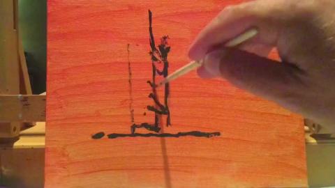 Oil Painting Time-lapse Video : Lac Monroe, Tremblant Que...