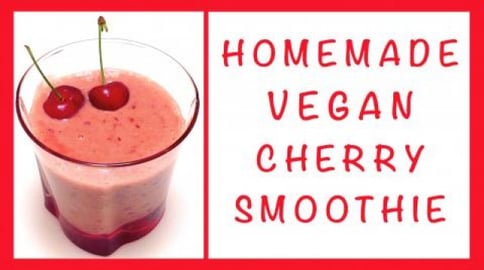 Vegan Cherry Smoothie / Quick Healthy Recipe