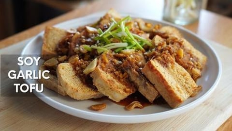 Soy Garlic Tofu Recipe | Tasty Tofu Recipe 