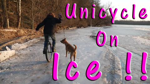 Unicycle On Ice!!!