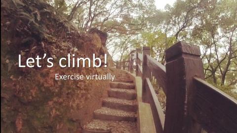 Virtual exercise: climb the West Mountain in Haining, Chi...