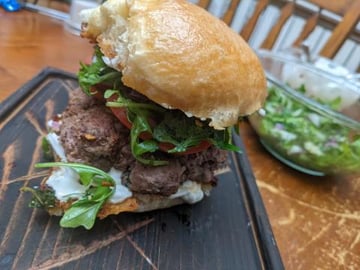 Lamb butter burger