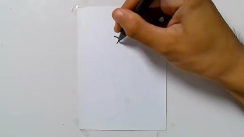 Drawing thumb child zombie character graffiti