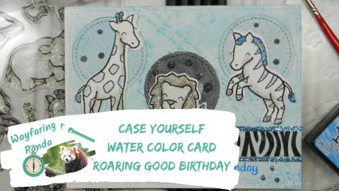 Case Yourself Water Color Savanna Card