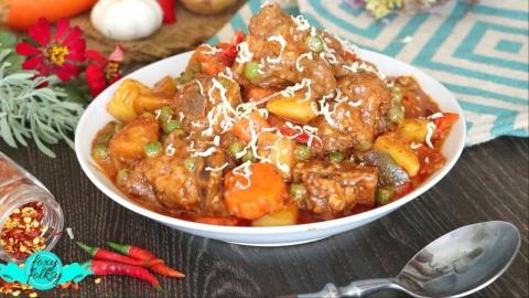 BEEF KALDERETA / CALDERETANG BAKA