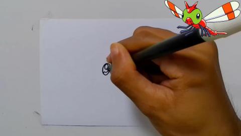 Drawing Pokemon Yanma shorts