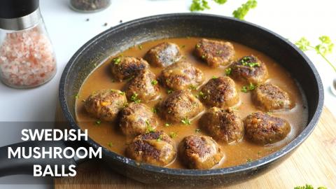 Swedish Mushroom Balls with Gravy