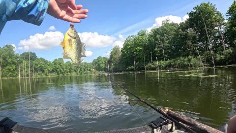fishing in the belly boat