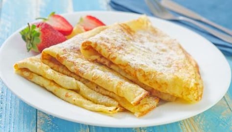 Super soft crepes, pancakes.