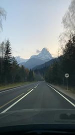 Road Trip Mountain Scenery 