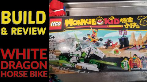 Lego Monkie Kid | Build and Review | White Dragon Horse B...