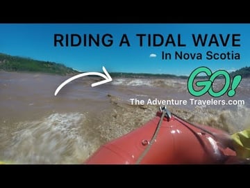 Riding a TIDAL WAVE in Nova Scotia