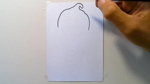 Drawing graffiti cartoon ice cream topping skull