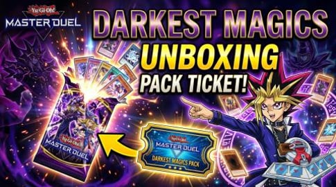 YuGiOh Master Duel opening Darkest Magics Pack Ticket!