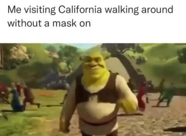 California without a mask