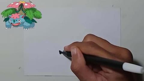 DRAW POKEMON MEGA VENUSAUR #SHORTS