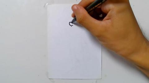 Drawing thumb child zombie character graffiti shorts