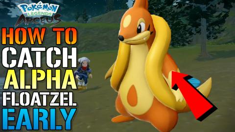 Pokemon Legends Arceus: How To Catch ALPHA FLOATZEL! Earl...