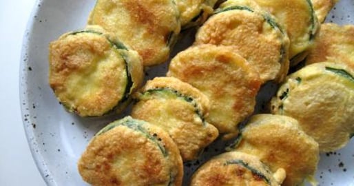 Crunchy  Zucchini Fritters.
