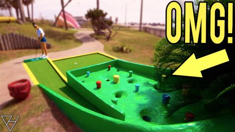 Awesome ONE OF A KIND Old School Mini Golf Course - Hole ...