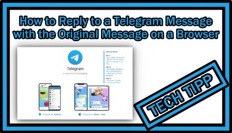 Message/reply Example Telegram How to Reply to a Telegram Message with the Original Message on a ...