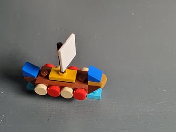Smallest LEGO creations- Viking Ship tutorial