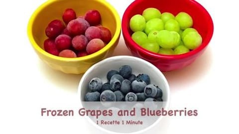 Frozen Grapes & Blueberries / Refreshing Snacks (shorts)